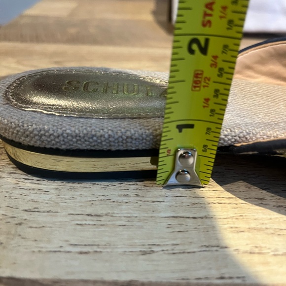 NIB Schultz Rose Nubuck and Fabric Mule - Picture 13 of 15